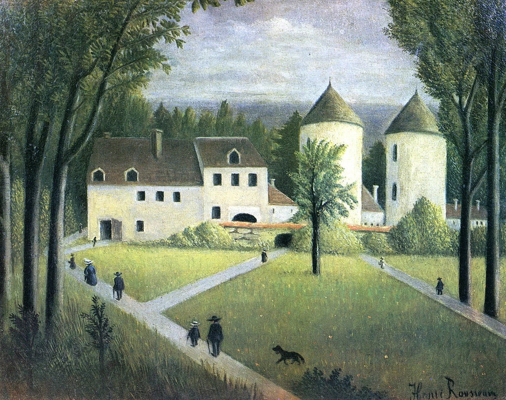 Paesaggio con palazzo, 1890